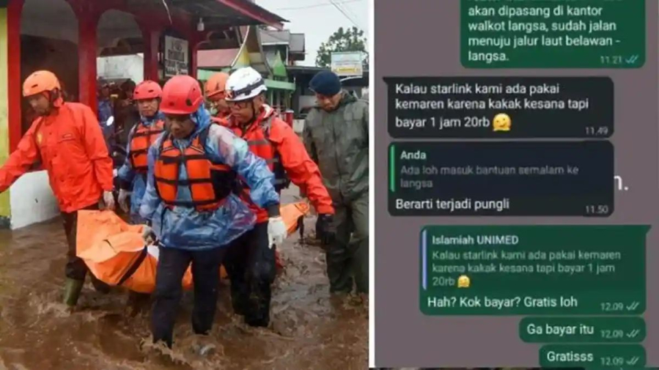 Kontroversi Starlink di Sumatra, Layanan Gratis Diduga Ada Pungli dengan Modus Disewakan Saat Banjir