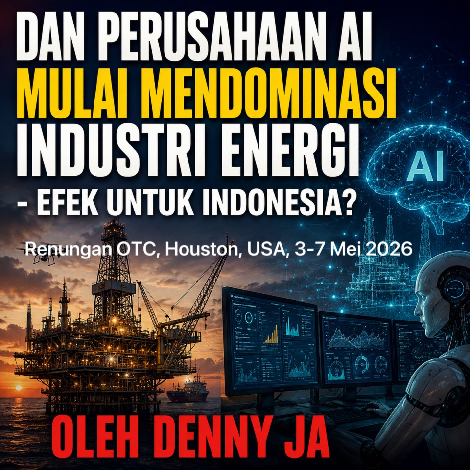 Renungan Offshore Technology Conference, Houston, 4–7 Mei 2026    Dan Perusahaan AI Mulai Mendominasi Industri Energi - Efek Untuk Indonesia?