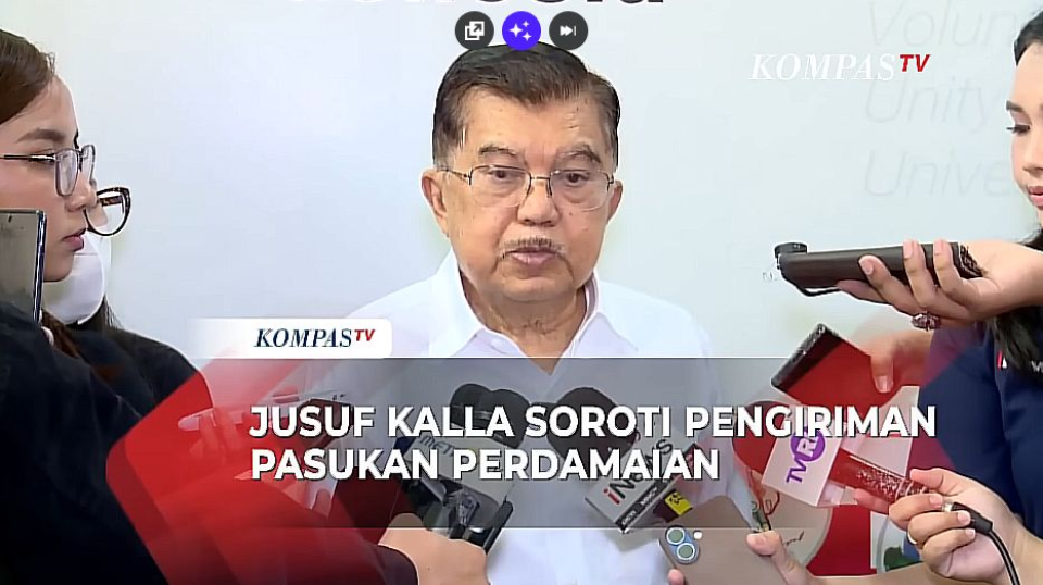 Pemerintah Tunda Kirim Pasukan Perdamaian ke Gaza, Jusuf Kalla: Lebih Baik lewat PBB