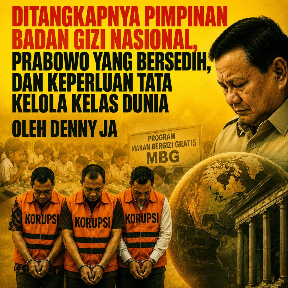 Ditangkapnya Pimpinan Badan Gizi Nasional, Prabowo Yang Bersedih, Dan Keperluan Tata Kelola Kelas Dunia