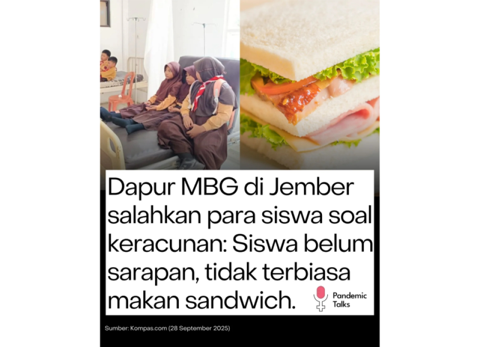 Dapur MBG di Jember Salahkan Para siswa Soal Keracunan: Siswa belum sarapan, tidak terbiasa makan sandwich
