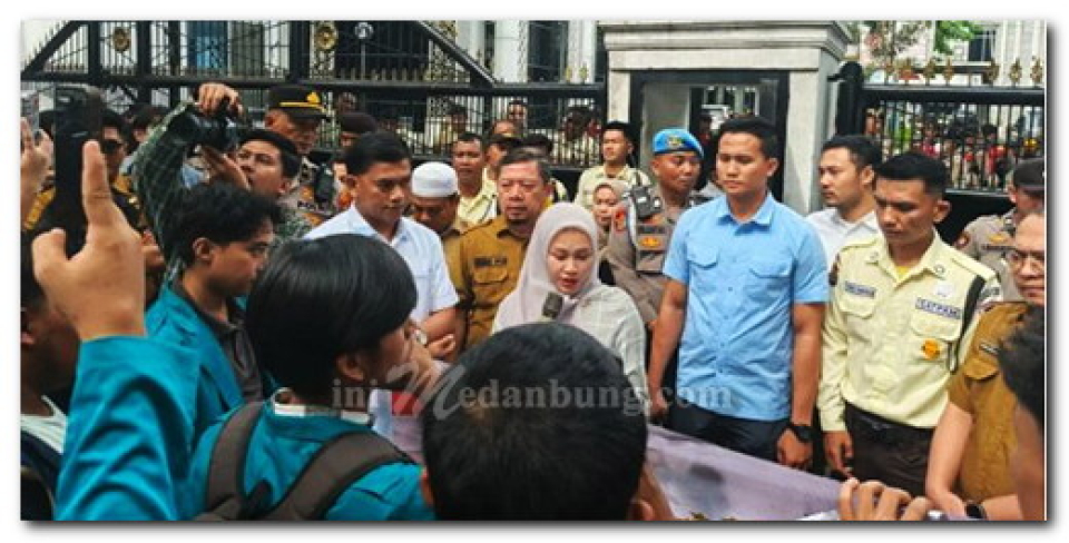 BEM Unjuk Rasa Tolak MBG, Ketua DPRD Sumut Janji akan Sikapi Aspirasi