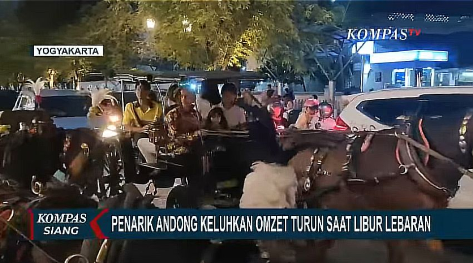 Penarik Andong di Malioboro Keluhkan Omzet Turun saat Libur Lebaran