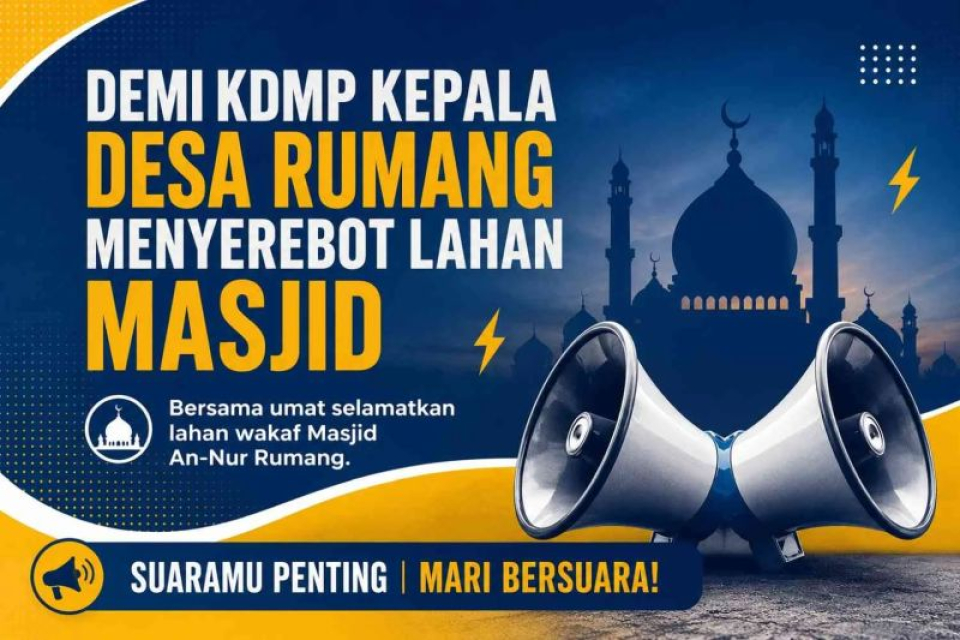 Dugaan Penyerobotan Lahan Warnai Pembangunan KDMP Desa Rumang, BPM Masjid An-Nur Minta Aktivitas Dihentikan