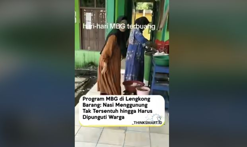 Program MBG di Lengkong Barang: Nasi Menggunung Tak Tersentuh Hingga Harus Dipunguti Warga
