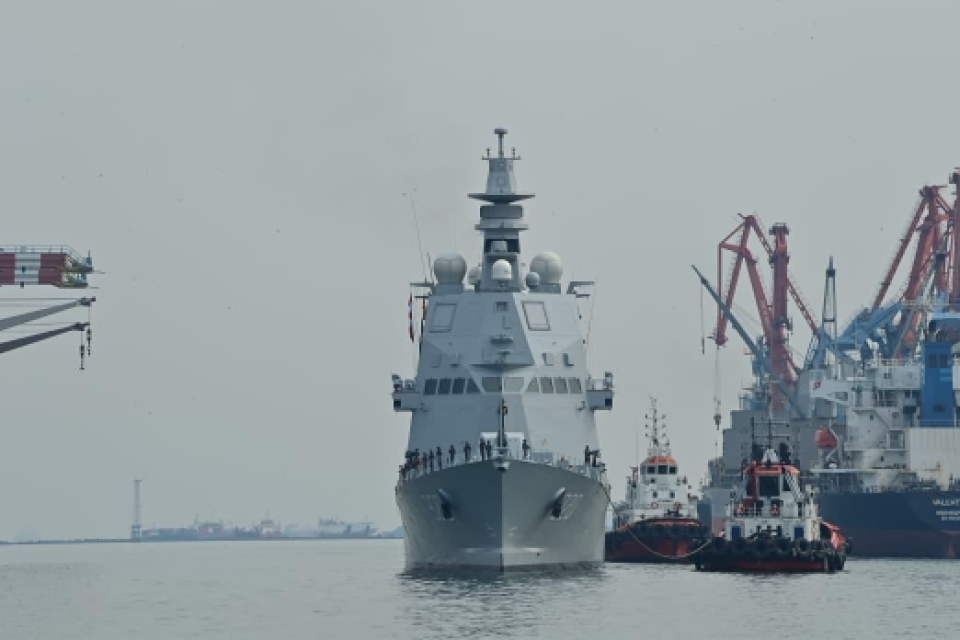 Frigate Terbesar Se-Asia Tenggara Milik TNI AL, KRI Brawijaya-320 Tiba di Tanah Air