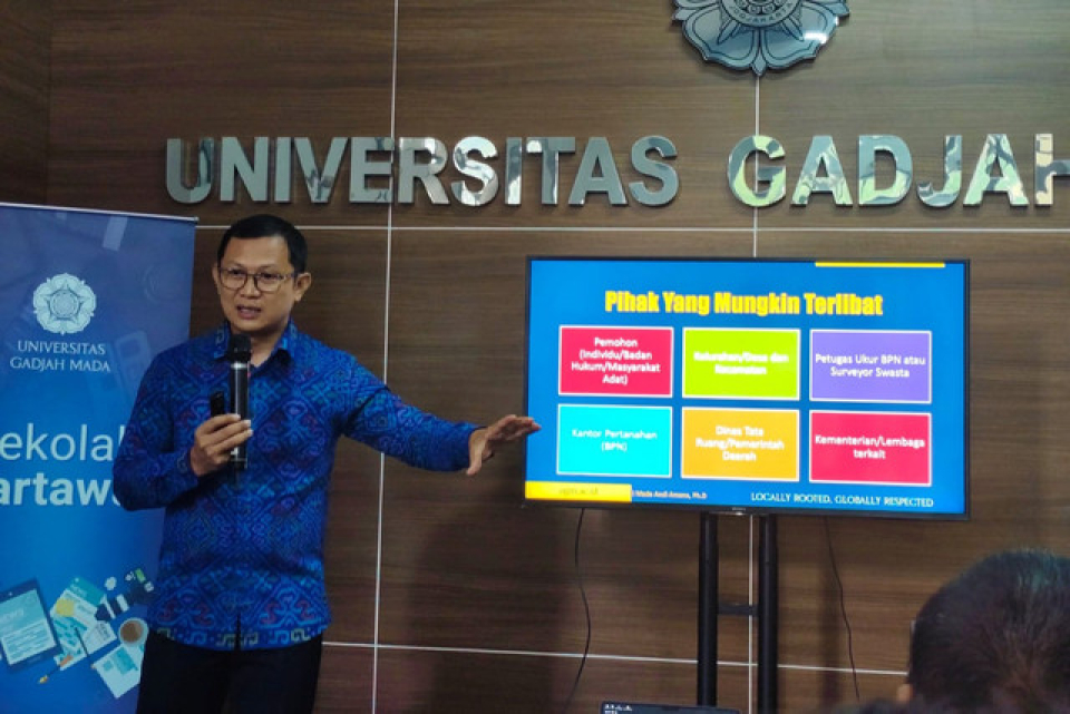 Pakar Geospasial Hukum Laut UGM I Made Andi Arsana di UGM, Kamis (30/1/2025). 
