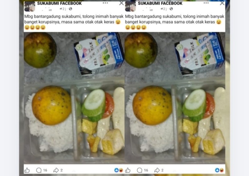 Polemik Menu MBG di Bantargadung Jadi Sorotan, Penyelenggara Janjikan Evaluasi Menyeluruh