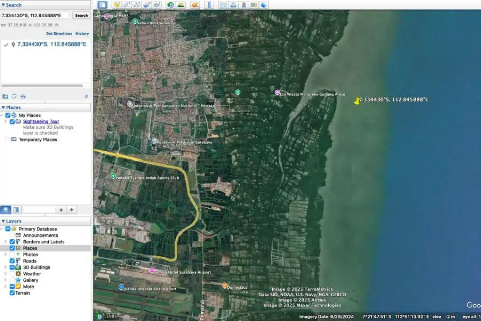 Usai Tangerang, Kini Laut di Surabaya Sudah Bersertifikat HGB: Luasnya Capai 656 Hektare