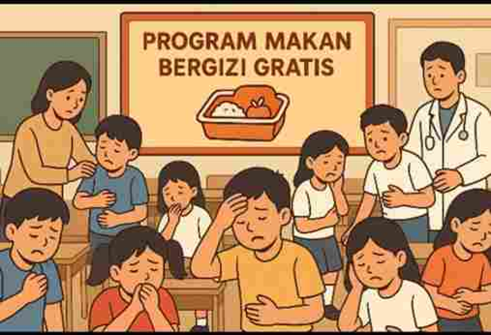 Puluhan Pasien Diduga Korban Keracunan MBG Tidak Dirujuk ke Rumah Sakit Lantaran Dinilai Cukup Ditangani Bidan di Aula Desa