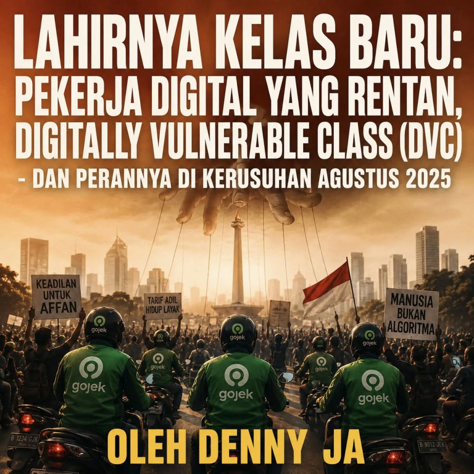 Lahirnya Kelas Baru: Pekerja Digital Yang Rentan, Digitally Vulnerable Class (DVC)  - Dan Perannya di Kerusuhan Agustus 2025