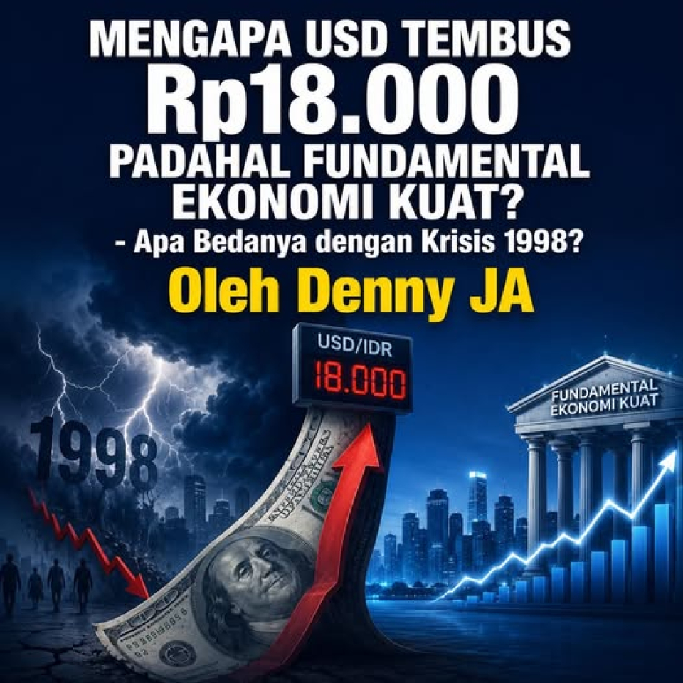 Mengapa USD Tembus Rp. 18.000 Padahal Fundamental Ekonomi Kuat?  - Apa Bedanya dengan Krisis 1998?