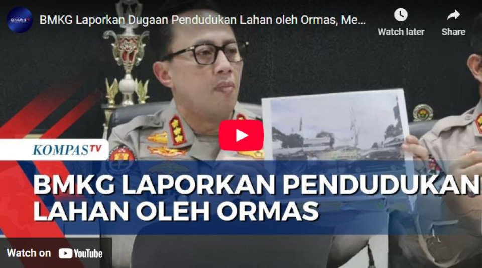 BMKG Laporkan Dugaan Pendudukan Lahan oleh Ormas, Menteri ATR/BPN: Kami Akan Cek Status Lahan